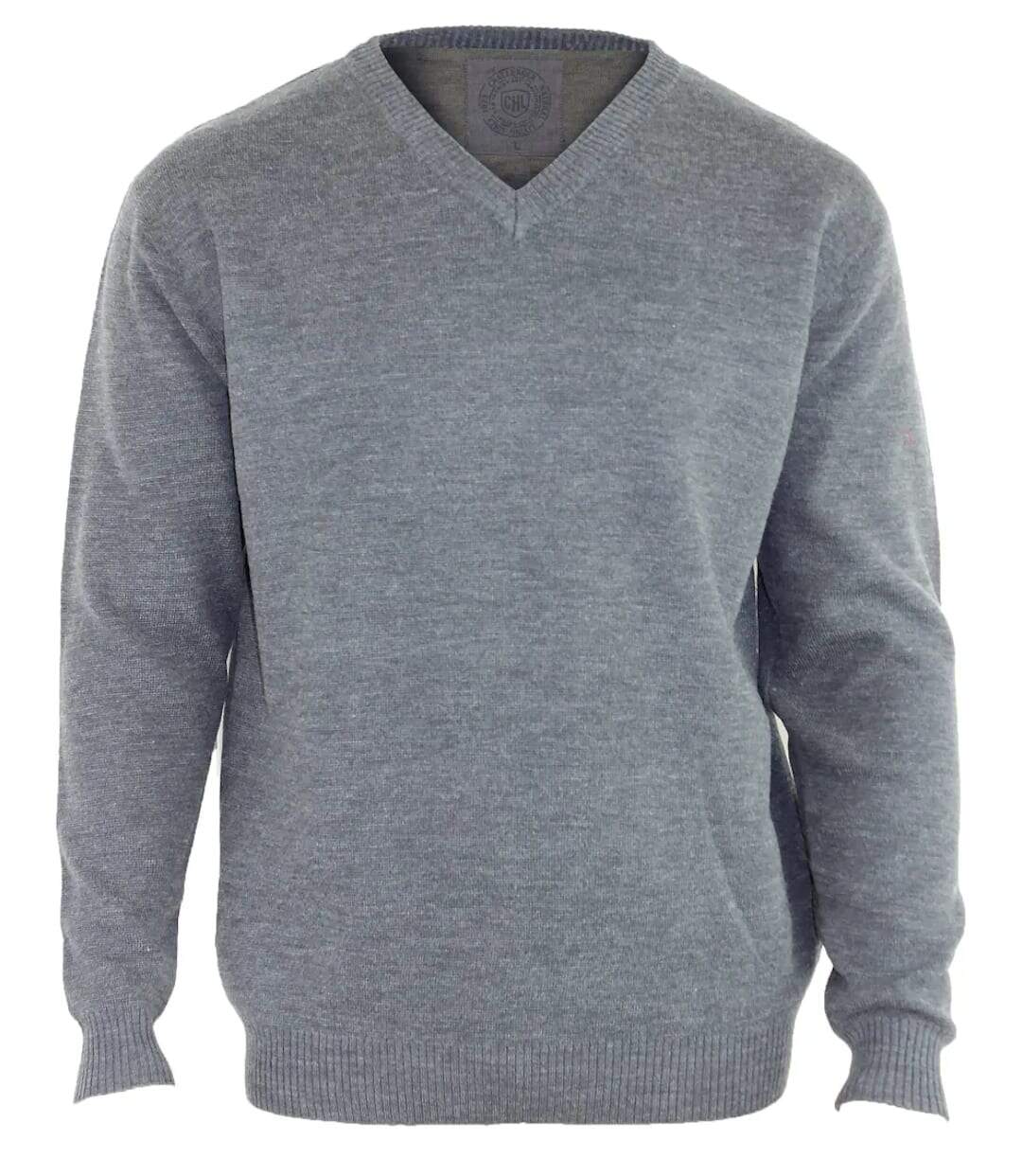 Pull col V avec laine PUL2004A-2