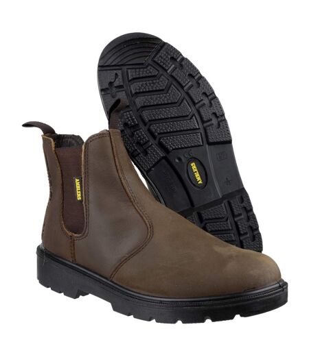 Amblers Steel Boot / Womens Ladies Boots (Brown) - UTFS851
