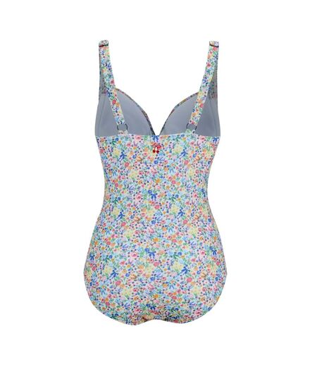 Maillot De Bain À Bretelles Ajustables Motif/style Petites Fleurs Cath Kidston Femme Crème Harmonie Floral Regatta