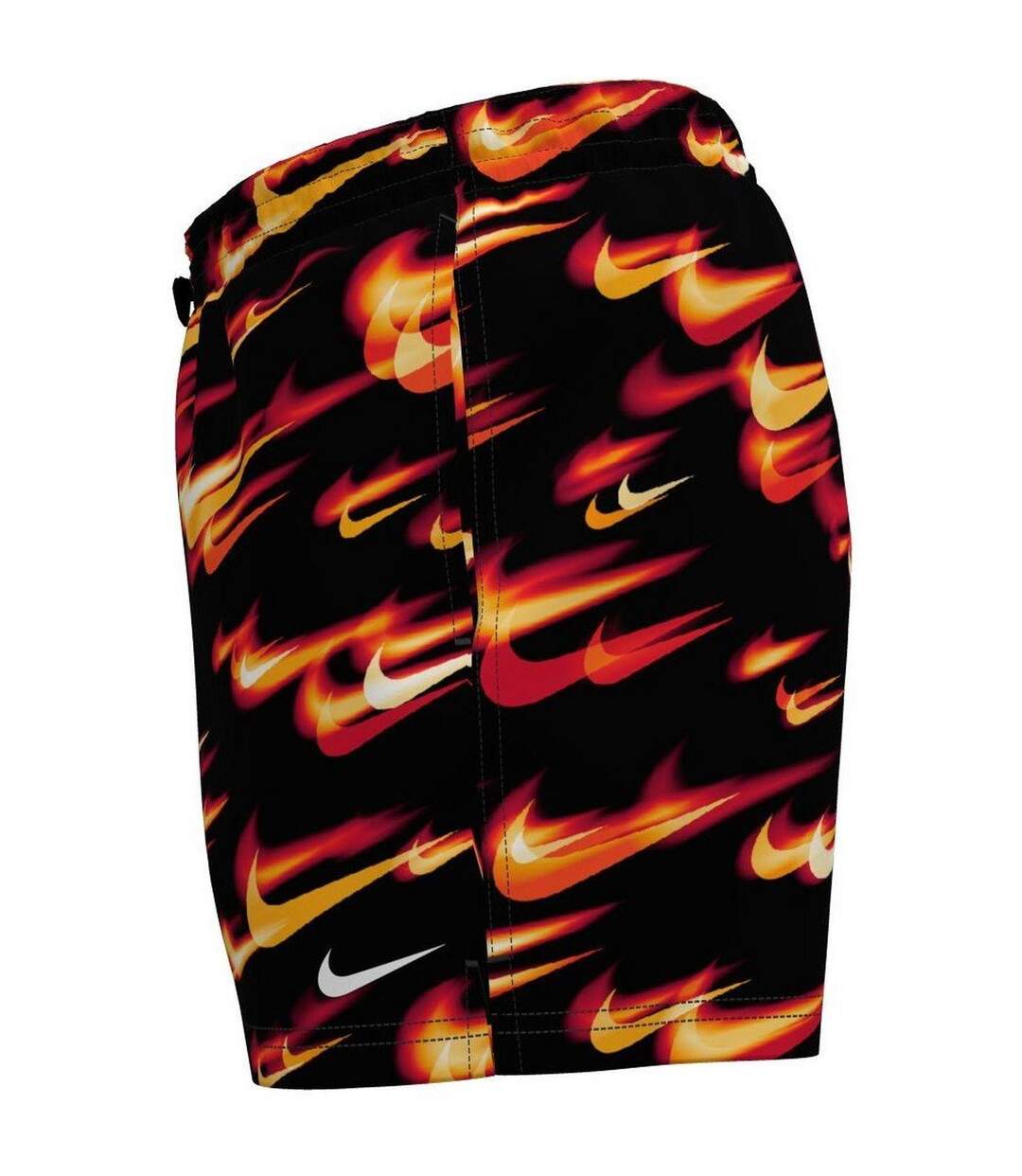 Short De Bain Breaker Homme Noir Rouge Vif Nike-3