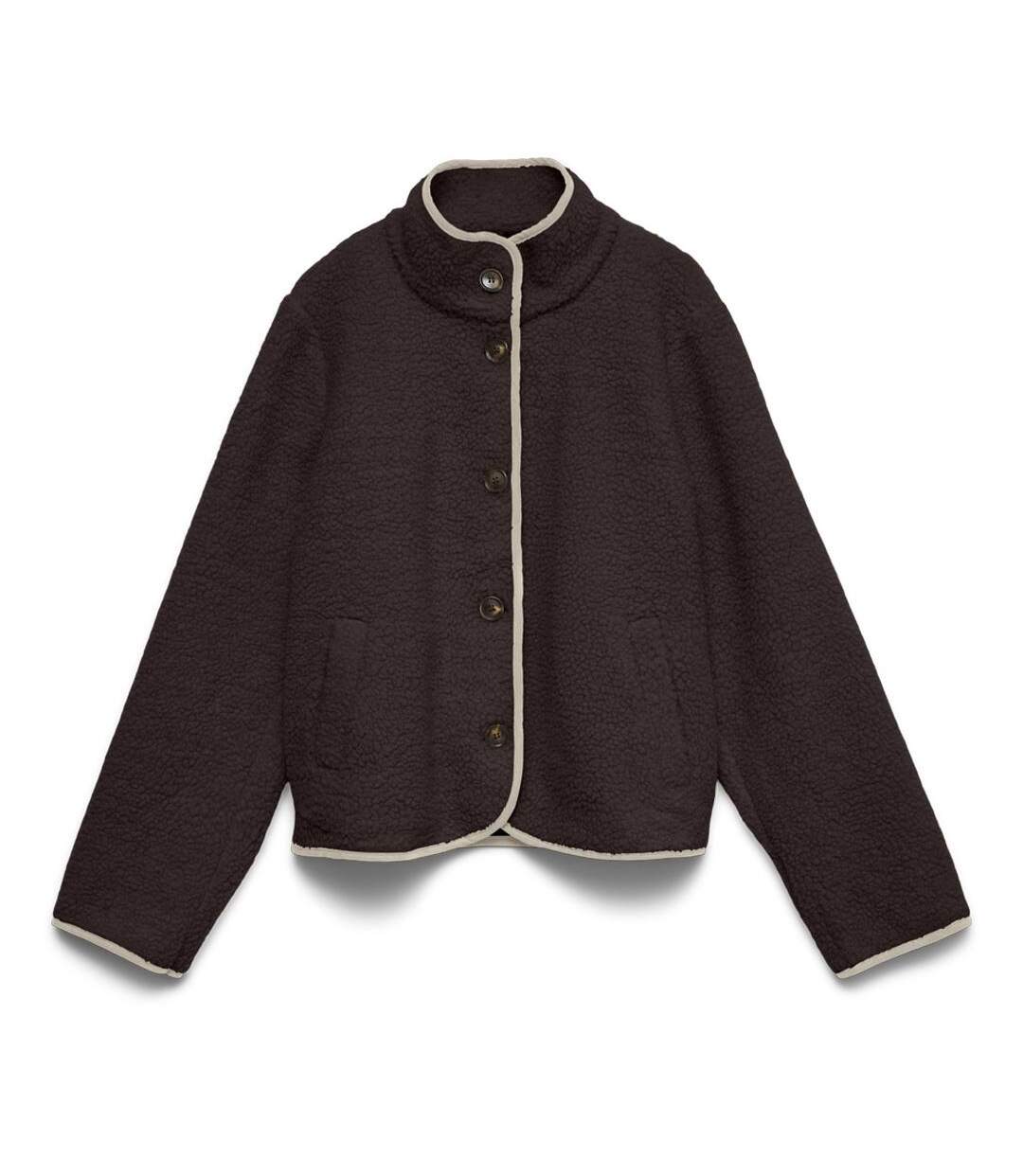 Veste marron femme vero moda cleo-1