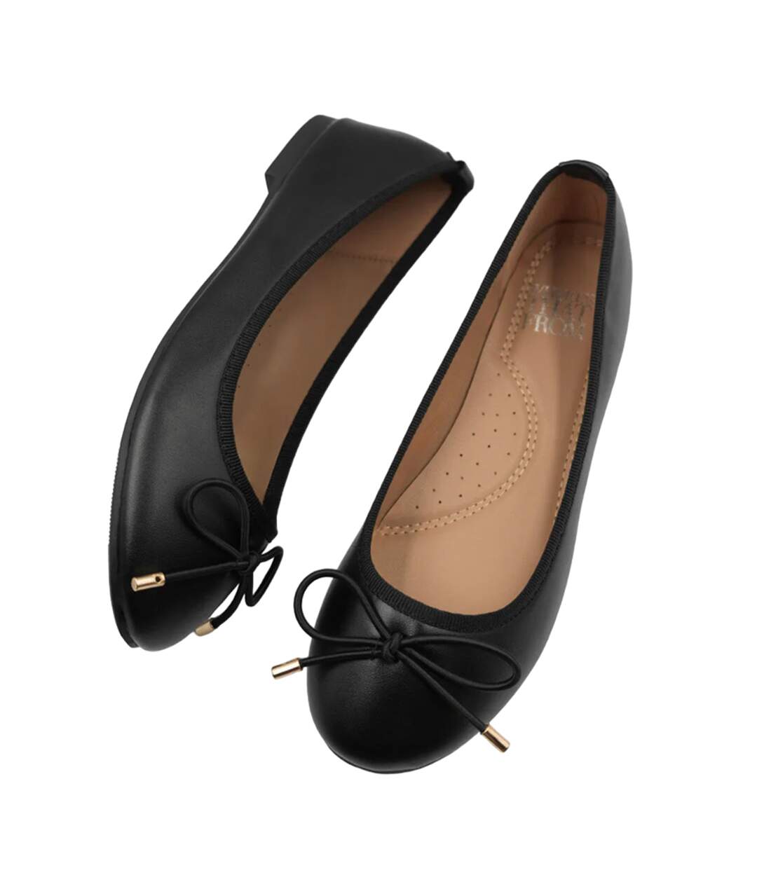 Womens/ladies bexley slip-on flat pumps black Where´s That From-2