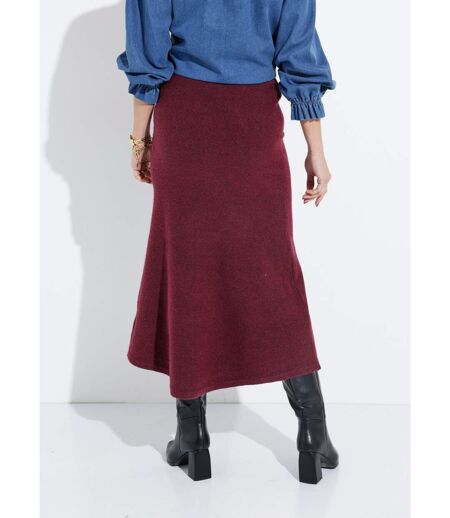 Jupe longue en maille forme tulipe