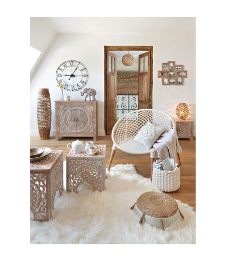 Buffet en manguier 2 portes SHIREL - Marron
