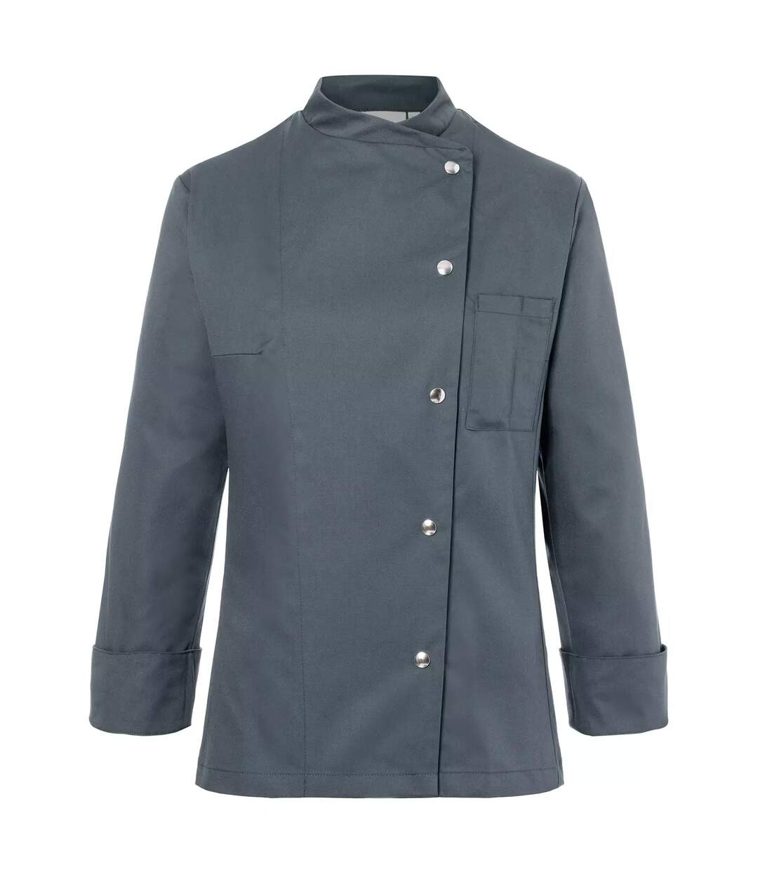 Womens/ladies Larissa Chef Jacket Anthracite Karlowsky-1