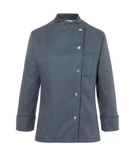 Womens/ladies Larissa Chef Jacket Anthracite Karlowsky