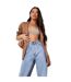 Blazer Motif/style Uni Femme Marron Clair Imprimé Missy Empire-2
