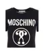 Mens Double Question Mark T-shirt Black Moschino-3