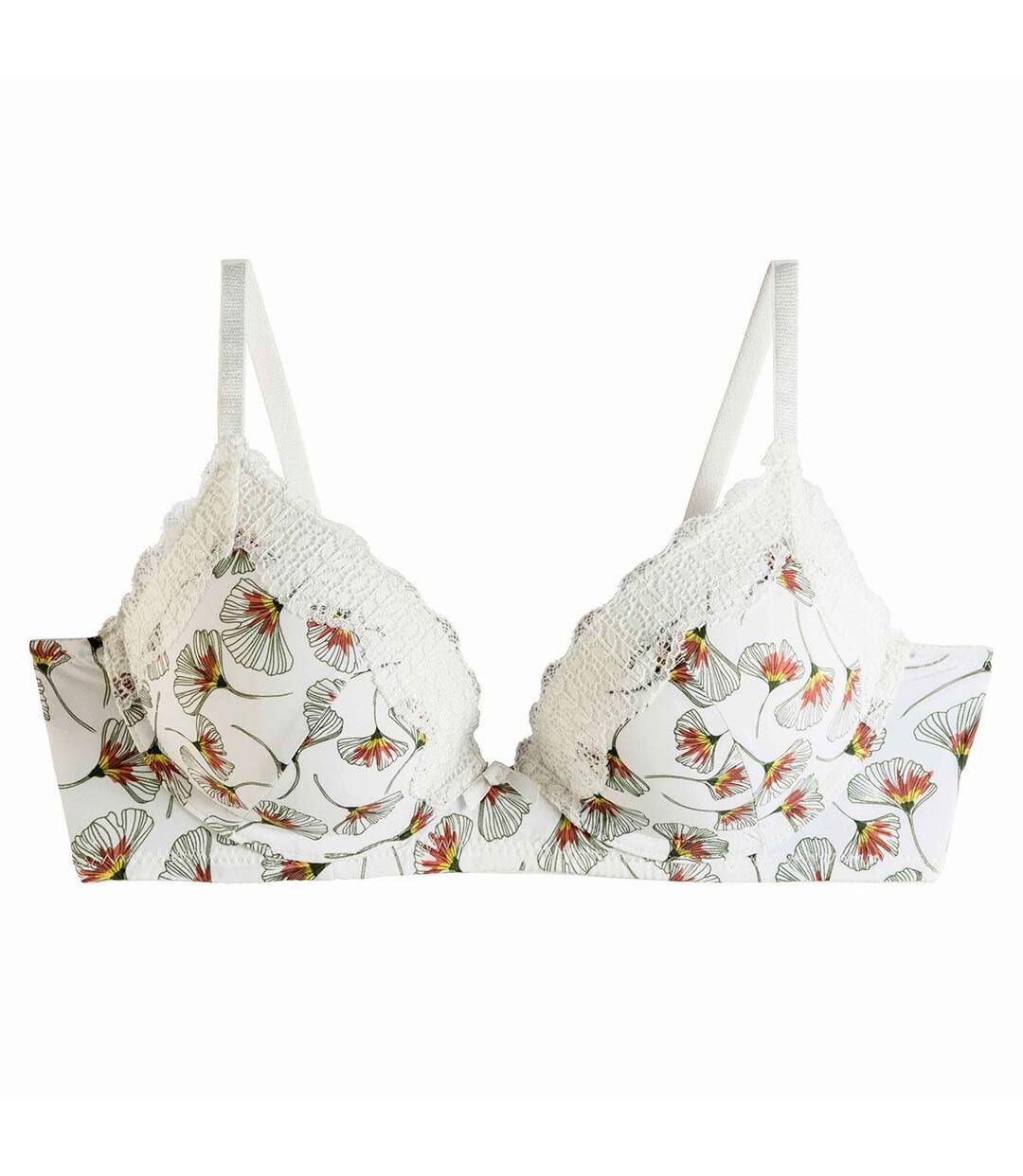 Soutien-gorge ampliforme coque moulée multico/ivoire Eglantine