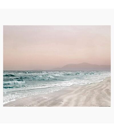 Gemma Bardot - Imprimé BEACH VIBES (Bleu / Blanc / Sable) (30 cm x 40 cm) - UTPM7143