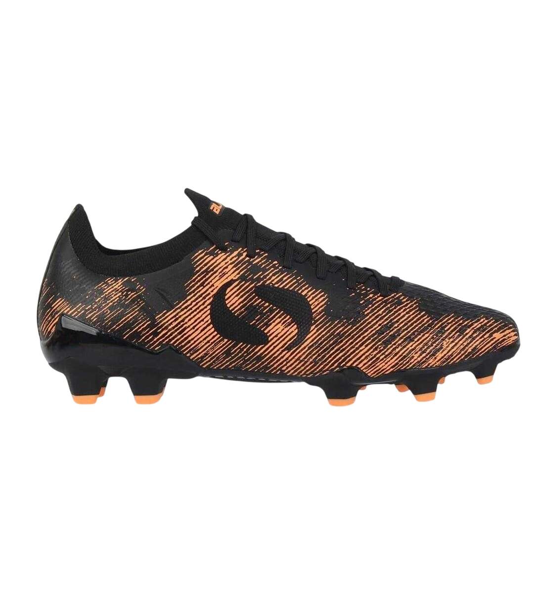 Chaussures De Foot Pour Terrain Ferme Motif/style À Rayures Homme Noir Orange Sondico-1
