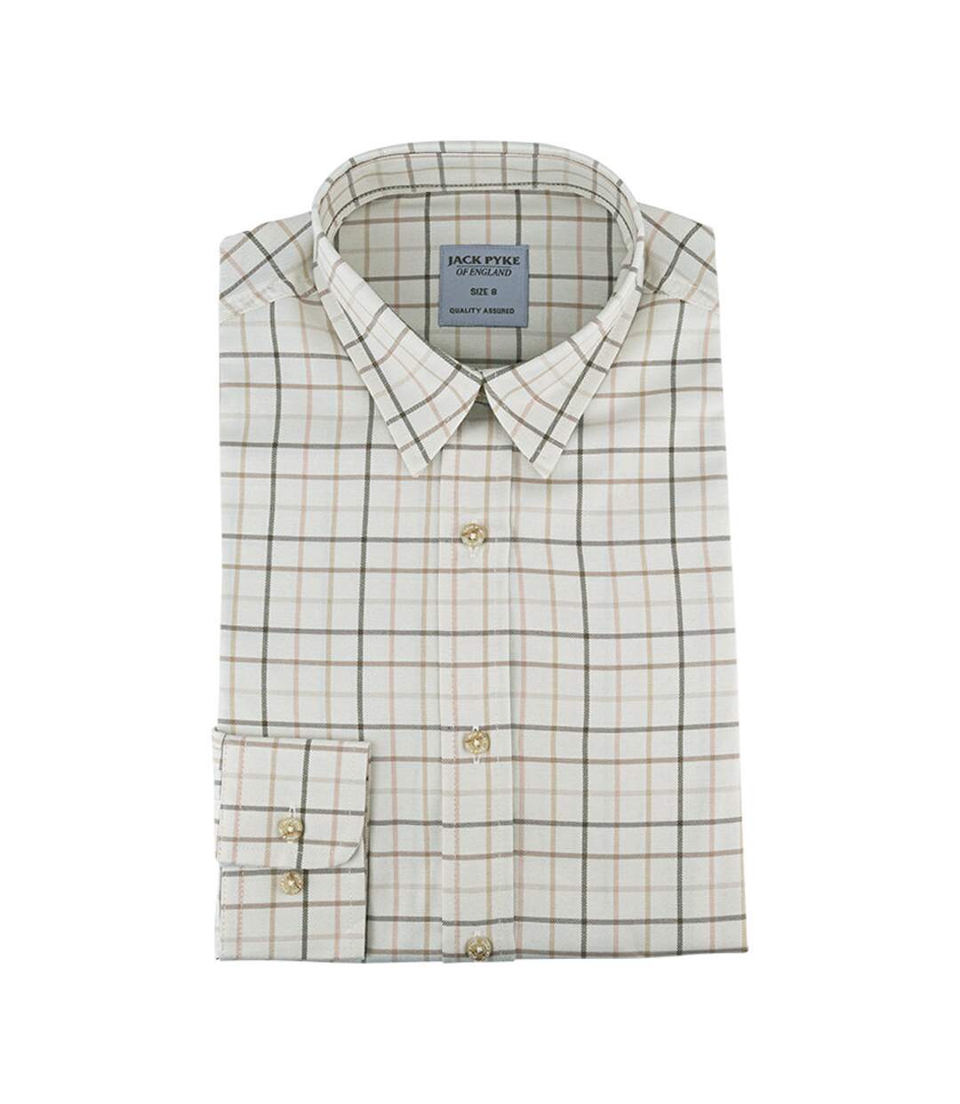 Chemisier Motif/style À Carreaux Countryman Femme Marron Jack Pyke-2