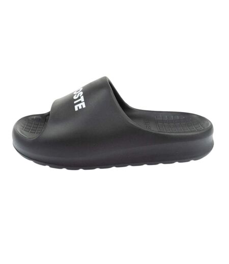 Claquettes Serve Femme Noir Lacoste