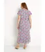 Robe longue fleurie cache-coeur manches courtes-2