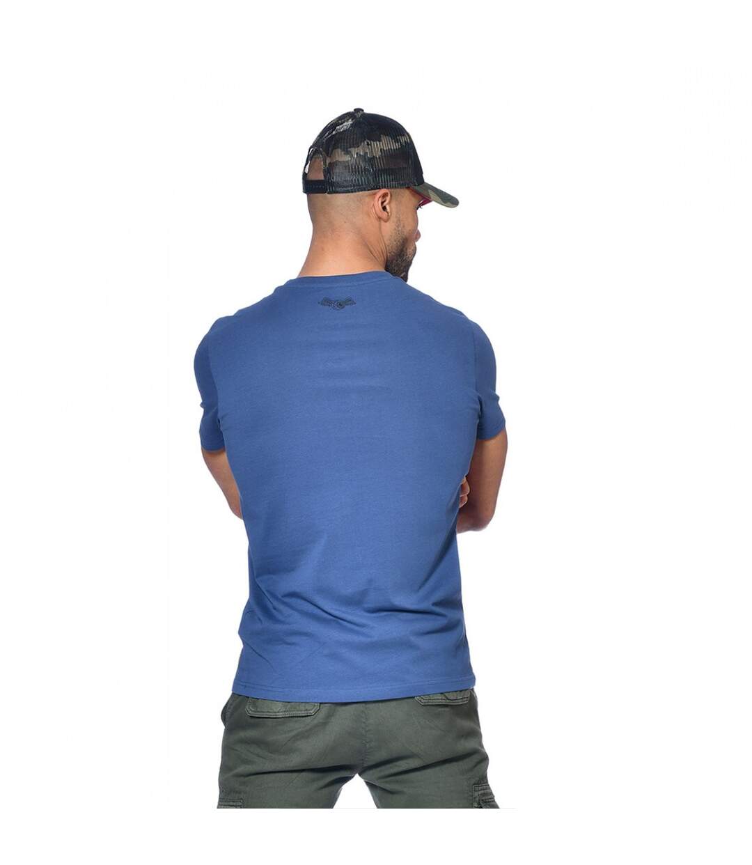 T-shirt Von Dutch col rond homme en coton Front-3