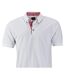 Polo Traditional Homme Rouge Blanc James And Nicholson-2