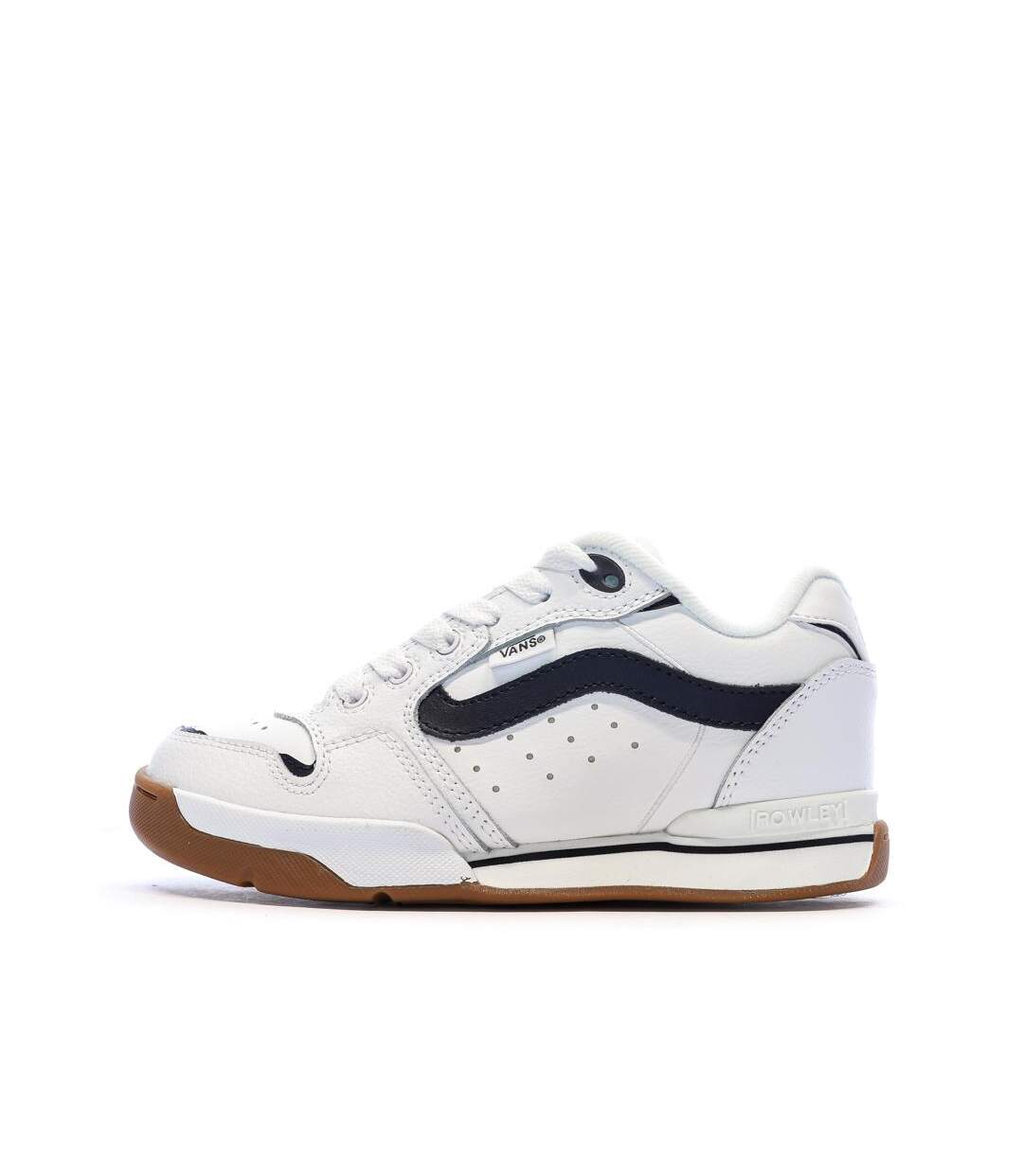 Baskets blanc/noir homme vans old skool canvas block b-1