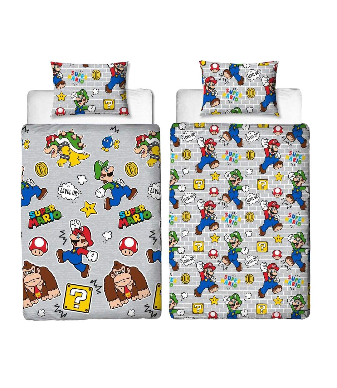 Reversible Duvet Set Multicoloured Super Mario-3