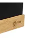 Corbeille de Bureau Bambou Bava 32cm Noir-2