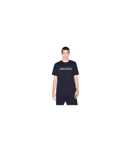 T-shirt Motif/style Linéaire Homme Bleu Marine Armani Exchange