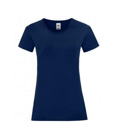 Fruit Of The Loom - T-shirt manches courtes ICONIC - Femme (Bleu marine) - UTBC4777
