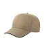 Casquette De Baseball Motif/style 5 Panneaux Recy Five Piping Adulte Marron Kaki Bleu Marine Atlantis Headwear-1