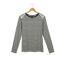 AXONE - TF330E - Tee-shirt femme grande taille manches longues rayé et strass-2