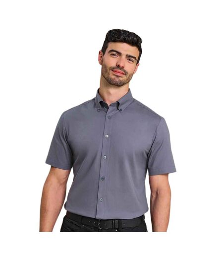 Chemise Habillée Manches Courtes Supreme Homme Gris Acier Premier