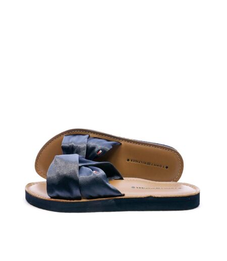 Sandales marine femme tommy hilfiger satin elevated beach - 37