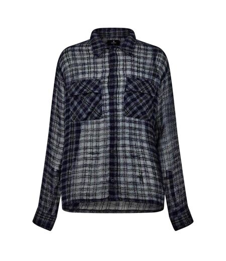 Mens Utility Overshirt Blue Check Represent