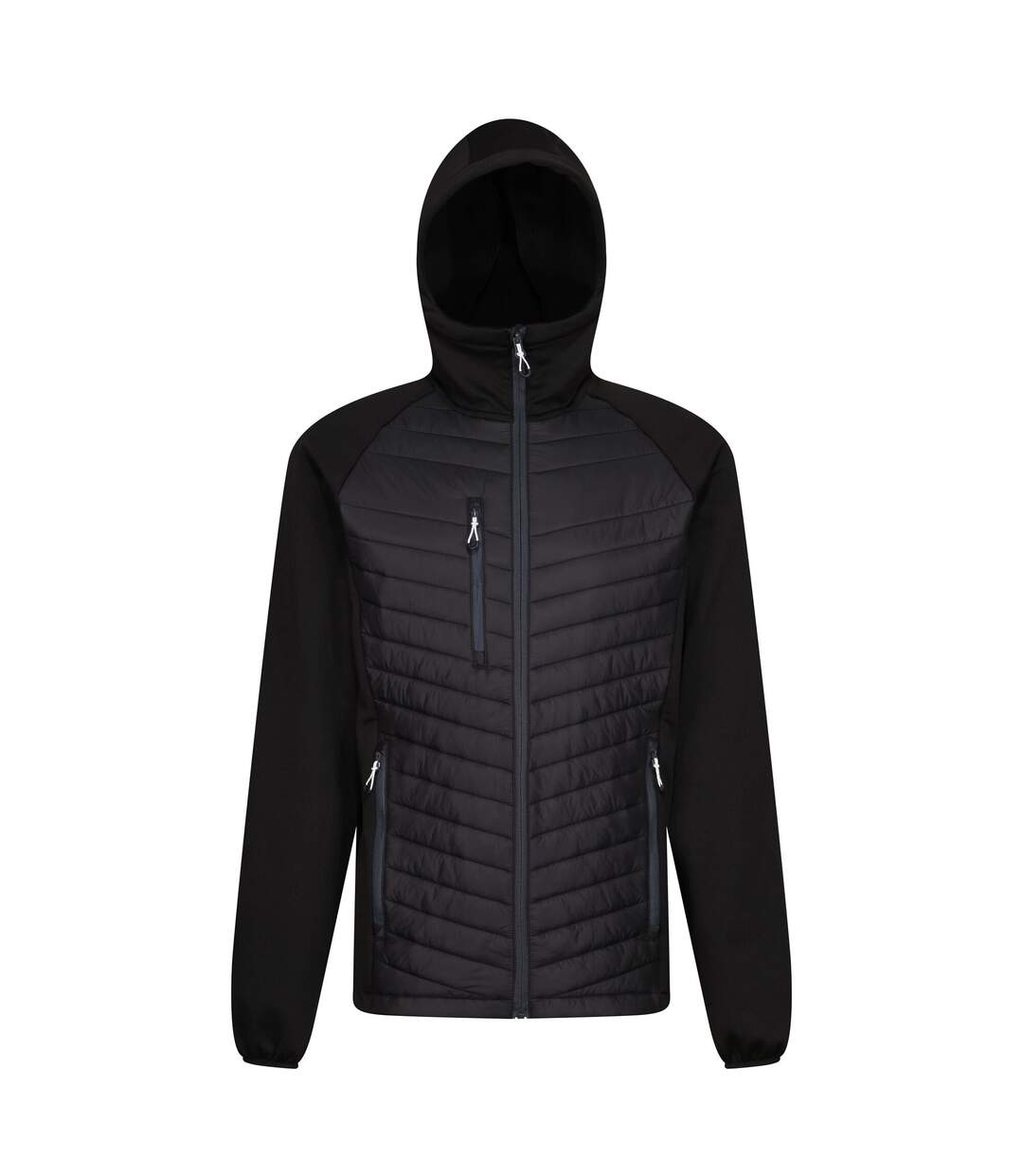 Mens navigate quilted hybrid jacket black/seal grey Regatta-1