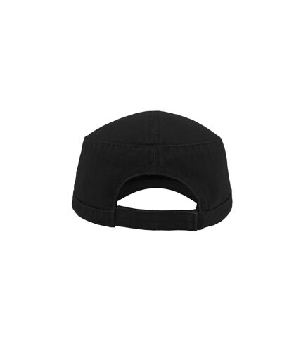 Atlantis Chino Cotton Uniform Military Cap (Black) - UTAB226