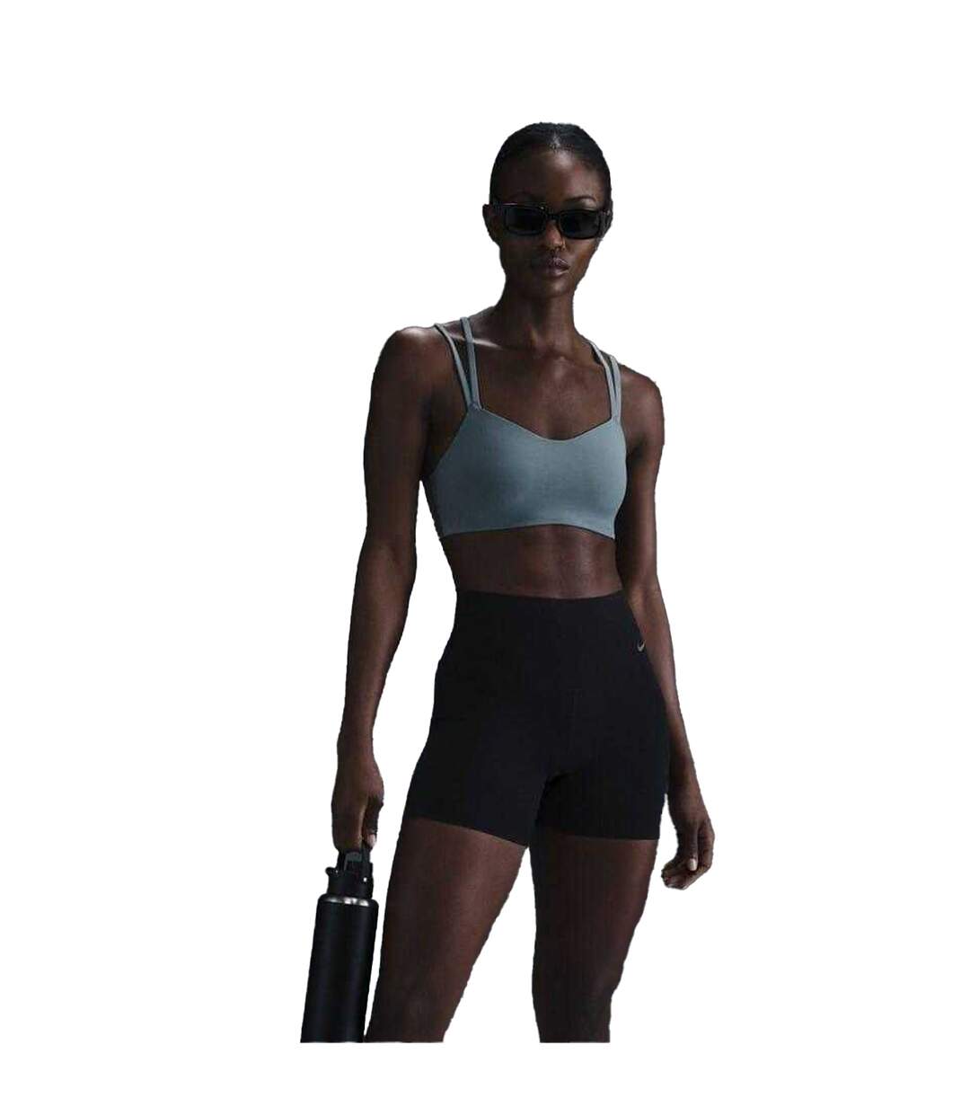 Brassière De Sport Alate Femme Bleu Gris Nike-1