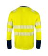 Projob Mens Reflective Tape Sweatshirt (Yellow/Navy)
