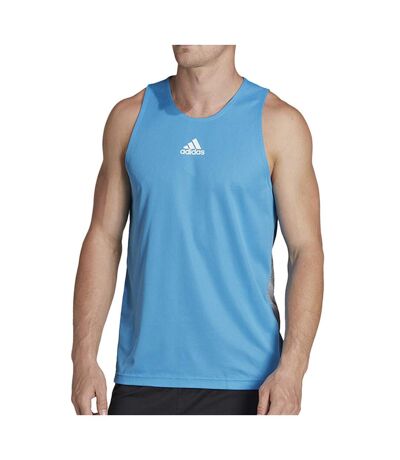 Débardeur Bleu Homme Adidas Hiit Gfx - L