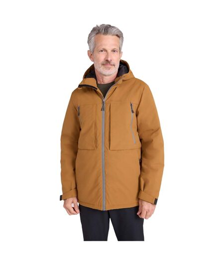 Mens Langdon Water Resistant Padded Parka Tan Mountain Warehouse