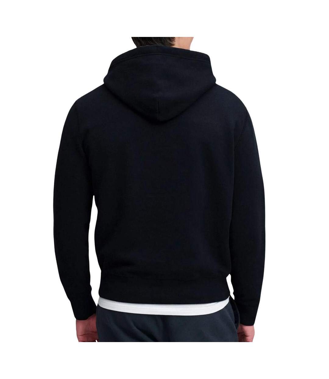 Sweat à capuche homme bleu marine superdry essential-2