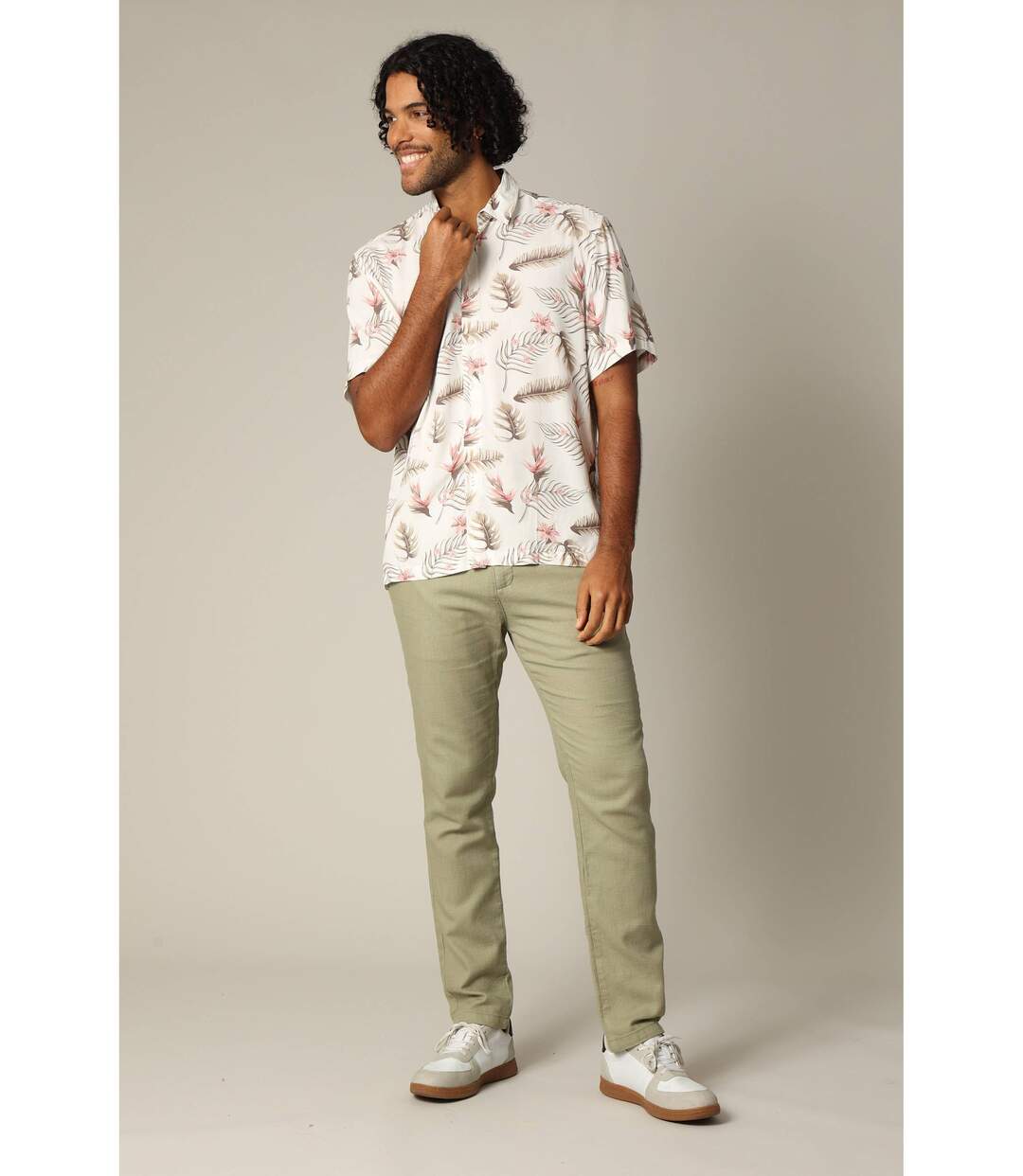 Chemise homme tropicale et décontractée en viscose SAHEL-2