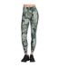 Womens/ladies Go Flex Ribbed Leggings Green Skechers-1