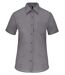 Chemise popeline manches courtes - Femme - K548 - gris storm