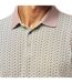 Mens Monogram Short-sleeved Polo Shirt White Armani Exchange-4