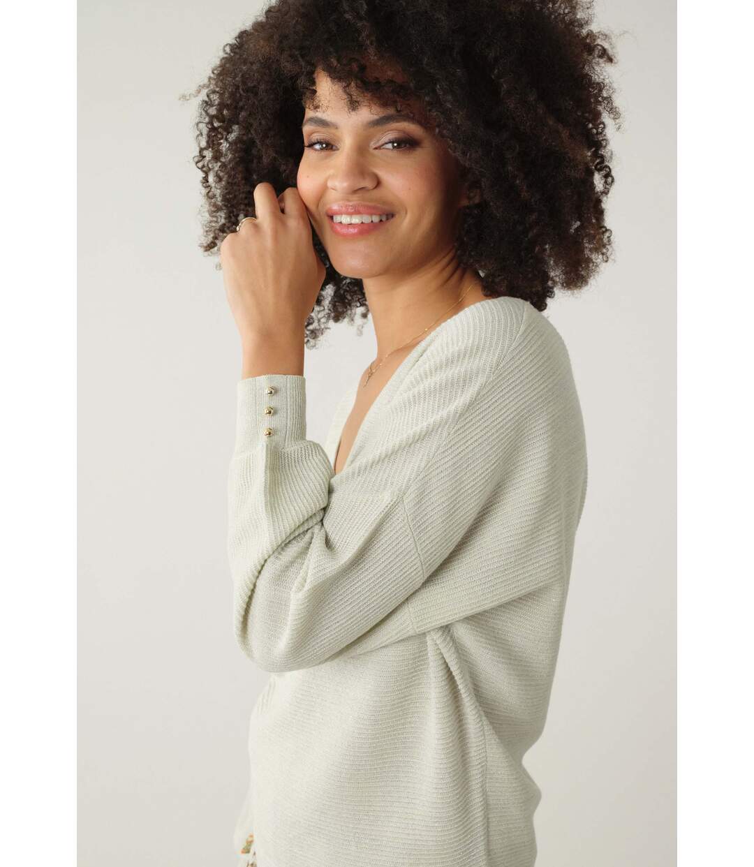 Pull en velours cotelé pour femme KIARAH-4