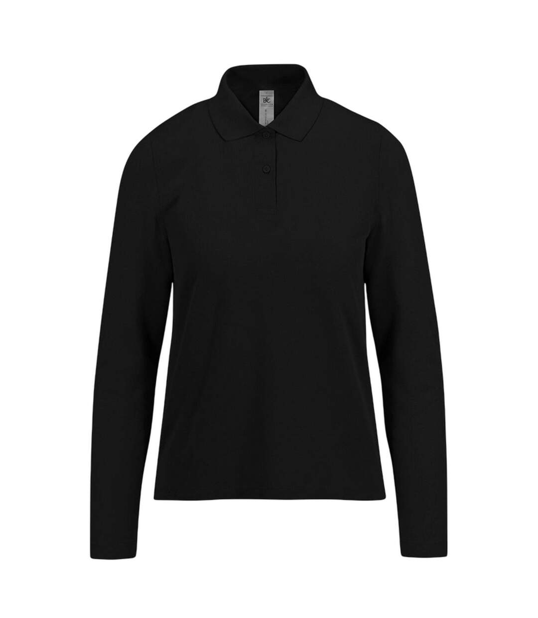 Polo Manches Longues My Polo Femme Noir B&C-1