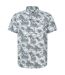 Mens tropical printed short-sleeved shirt off white Mountain Warehouse-1