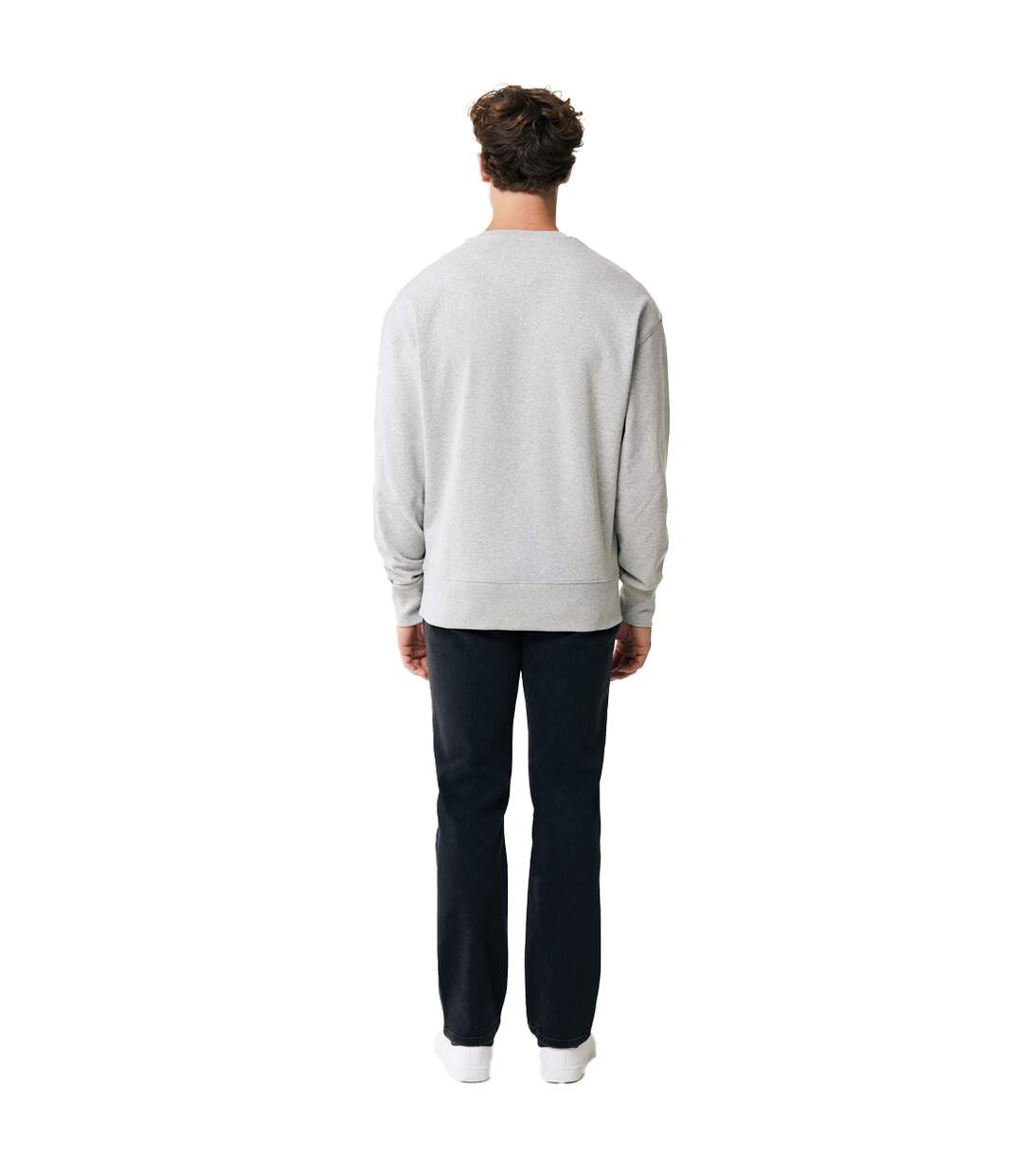 Unisex adult kruger recycled cotton crew neck relaxed fit sweatshirt heather grey Iqoniq-4