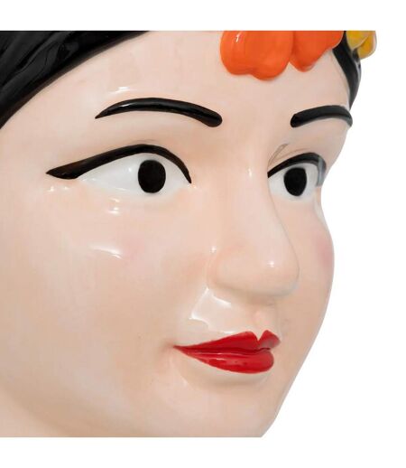 Vase Tête Femme Yucatan 18cm Multicolore