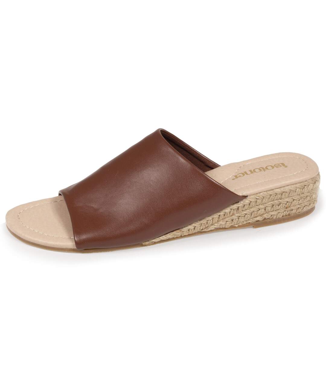 Isotoner Mules femme à talon 3 cm bandeau-1