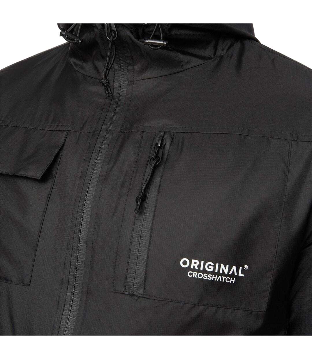 Veste Motif/style Logo Homme Noir Crosshatch-4
