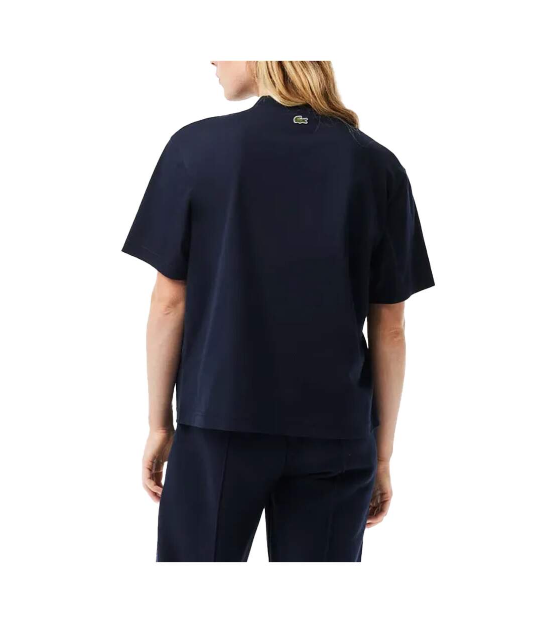 T-shirt ample femme bleu Lacoste-2