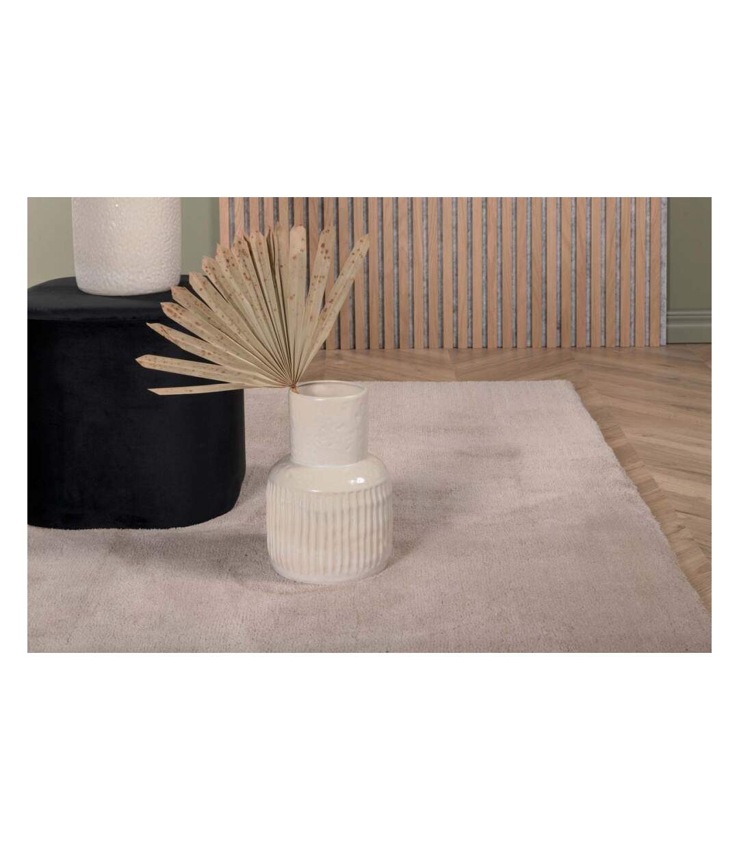 Tapis effet viscose beige Undra 350 x 250 cm-2